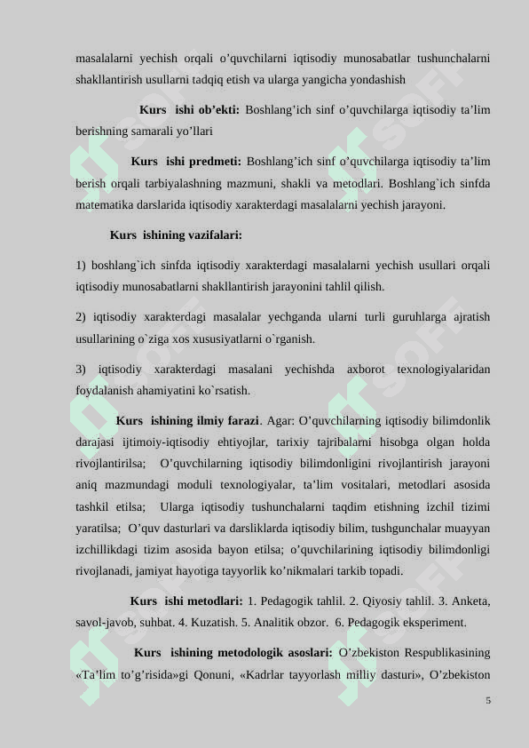 Boshlangʻich sinf matematika darslarida tejamkorlik va iqtisodiy tarbiya 5