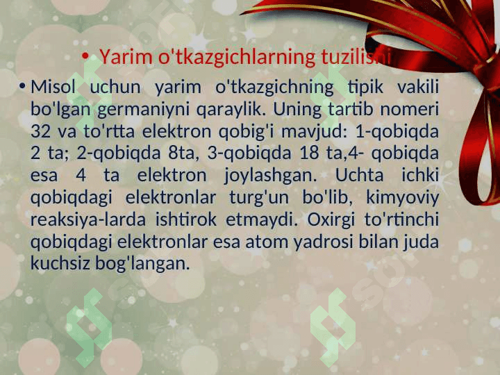 Yarim  o’tkazgich-yarim o’tkazgich  kontakti 5