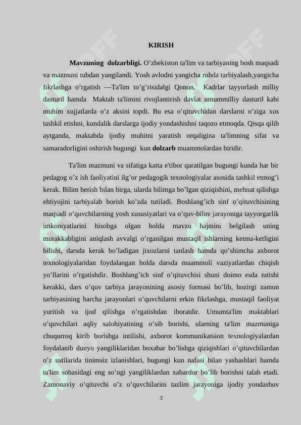 Texnologiya taʼlim va tarbiyasida integratsiyalashgan metodlarni qoʻllash 3