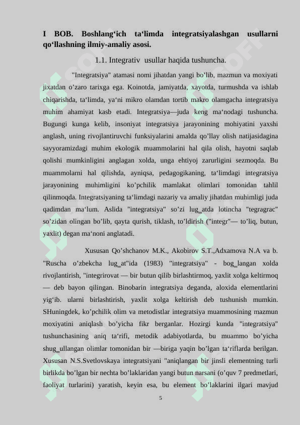 Texnologiya taʼlim va tarbiyasida integratsiyalashgan metodlarni qoʻllash 5