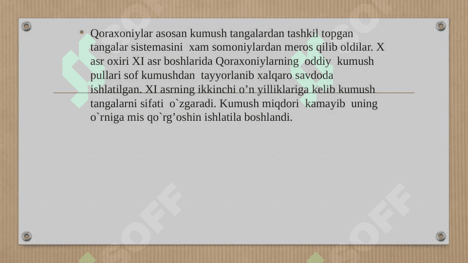 XI-XIV asrdardagi Movarounnahr tangalari 7