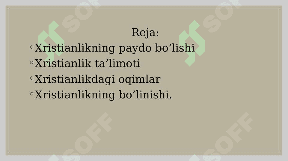 Xristianlik dinining vujudga kelishi 2