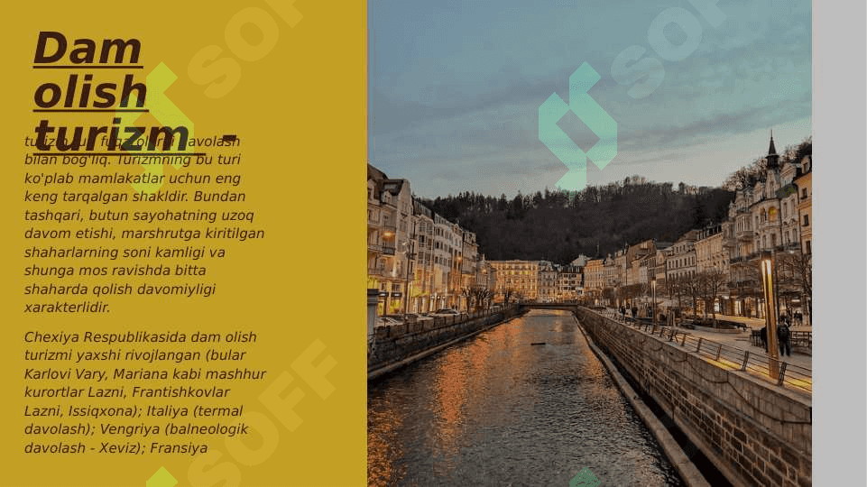 Yevropa mamlakatlarida rivojlanayotgan turizm 8
