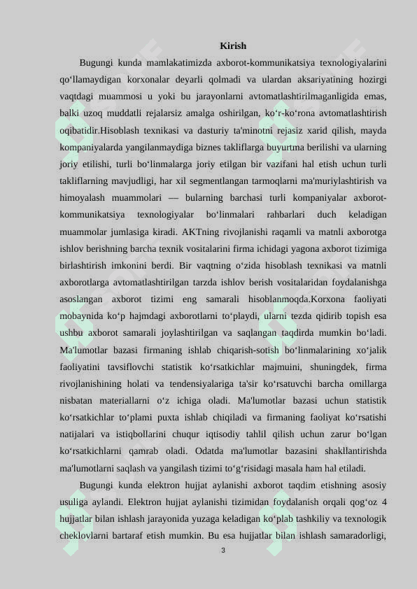 FAKULTET MA’LUMOTLAR BAZASINI SHAKLLANTIRISH 3