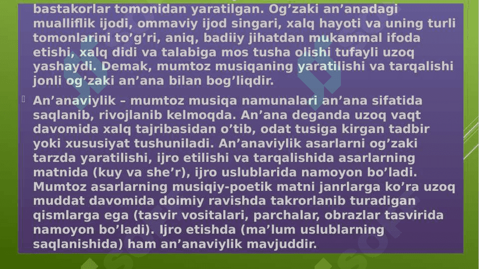 O’zbek mumtoz musiqasi va uning xususiyatlari 3