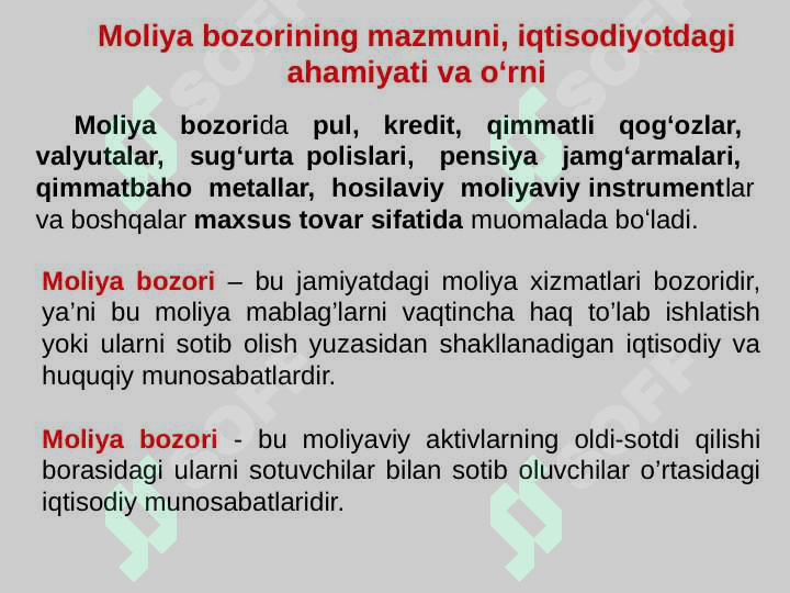 Moliyaviy tashkilotlar va moliyaviy infratuzilma 3