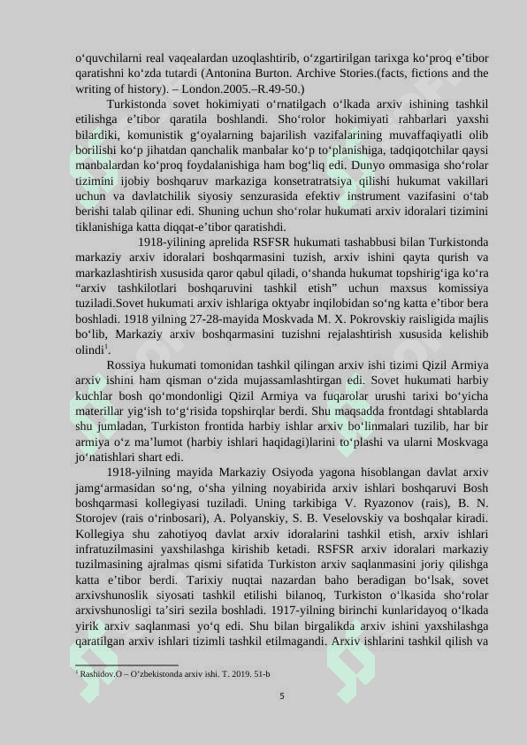 Turkistonda arxiv ishi tarixi (1917-1924 yillarda) 5