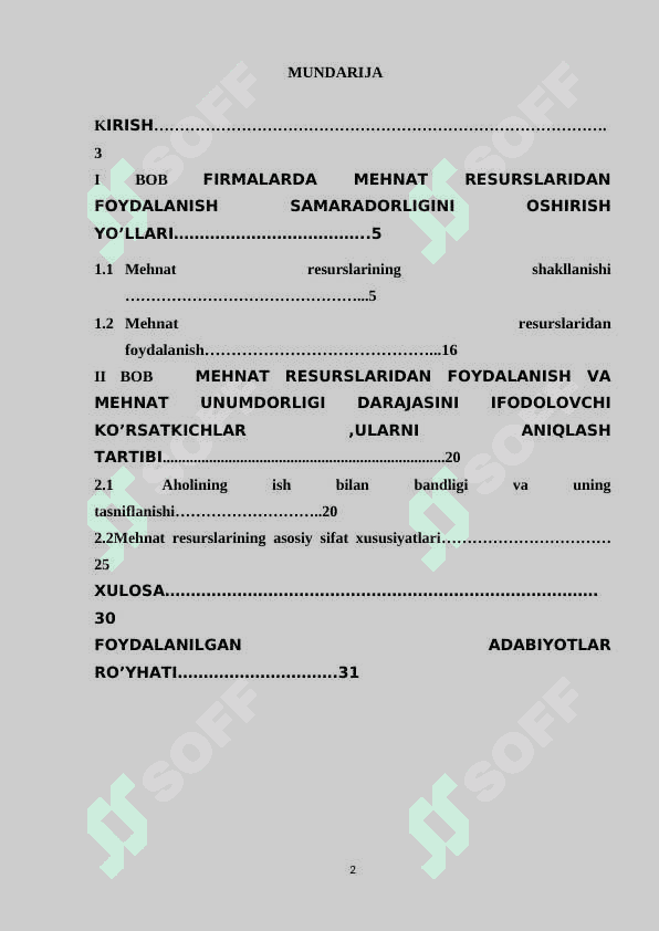 Firmalarda mehnat resurslaridan foydalanish samaradorligini oshirish yo’llari 2