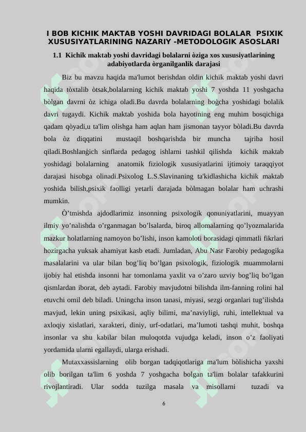 KICHIK MAKTAB YOSHIDAGI BOLALARDA PSIXIK XUSUSIYATLAR 6