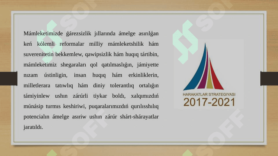 2017-2021 jıllarda Ózbekstan Respublikasın rawajlandırıwdıń bes ústin baģdarı boyınsha Háreketler strategiyasınıń 4-baģdarı 2