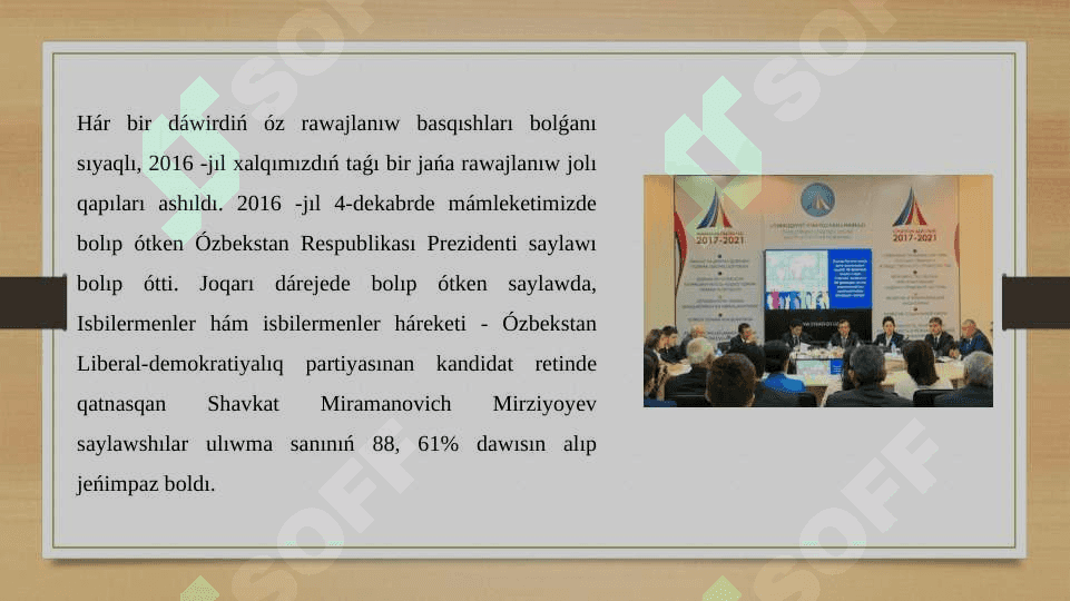 2017-2021 jıllarda Ózbekstan Respublikasın rawajlandırıwdıń bes ústin baģdarı boyınsha Háreketler strategiyasınıń 4-baģdarı 4