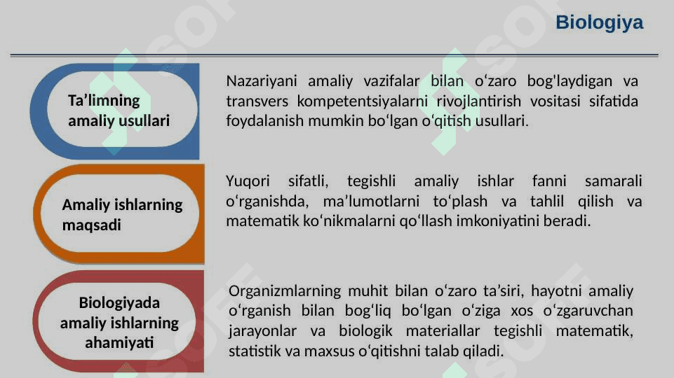 Biologiya darslarida amaliy mashg‘ulotlarni to‘g‘ri tashkil etish va amaliy ko‘nikmalarni 5