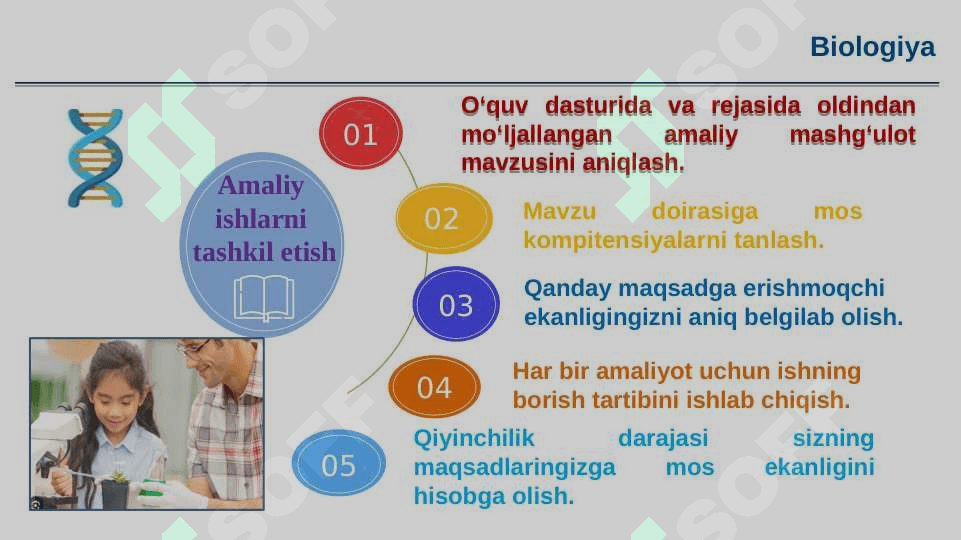 Biologiya darslarida amaliy mashg‘ulotlarni to‘g‘ri tashkil etish va amaliy ko‘nikmalarni 7