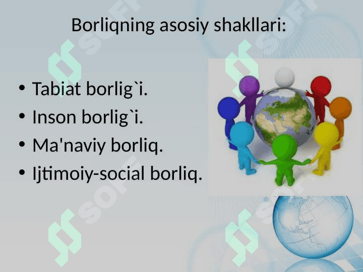 Borliq (ontologiya) va rivojlanish falsafasi 5