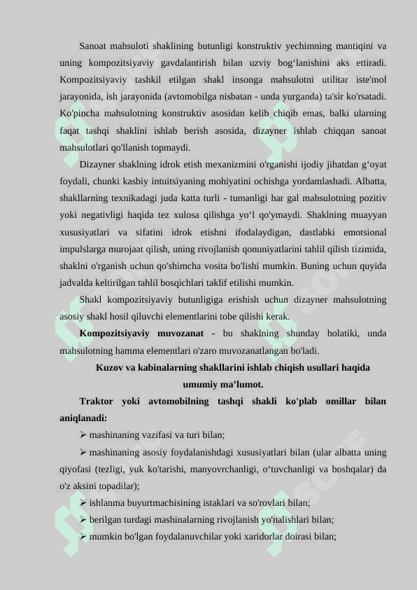TRANSPORT VOSITALARINING KUZOV VA KABINALARI LOYIHALASHDA ERGONOMIK TALABLAR 3
