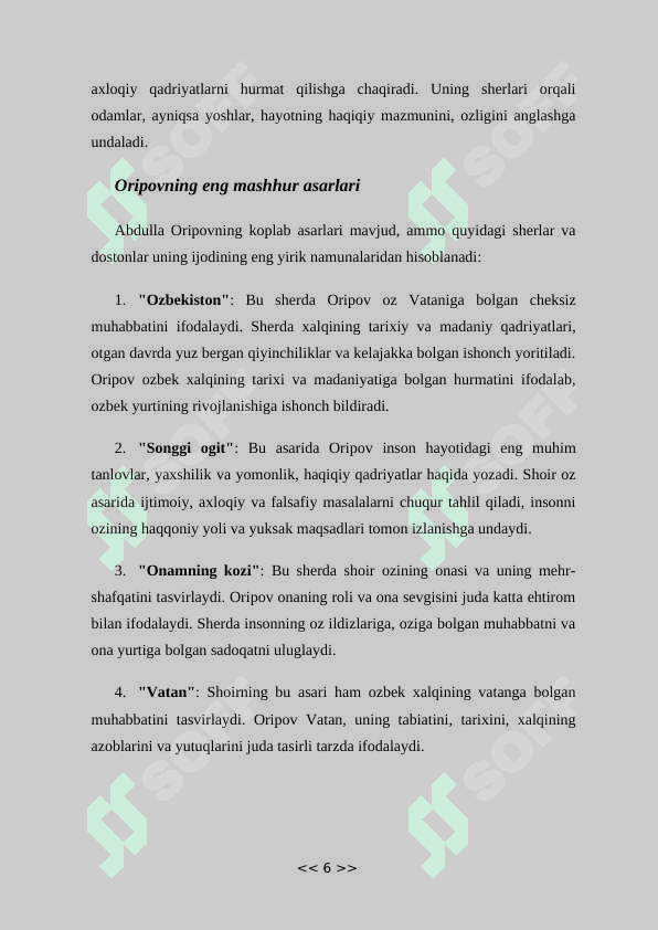 Abdulla Oripov sheriyatida fojiaviylik 6