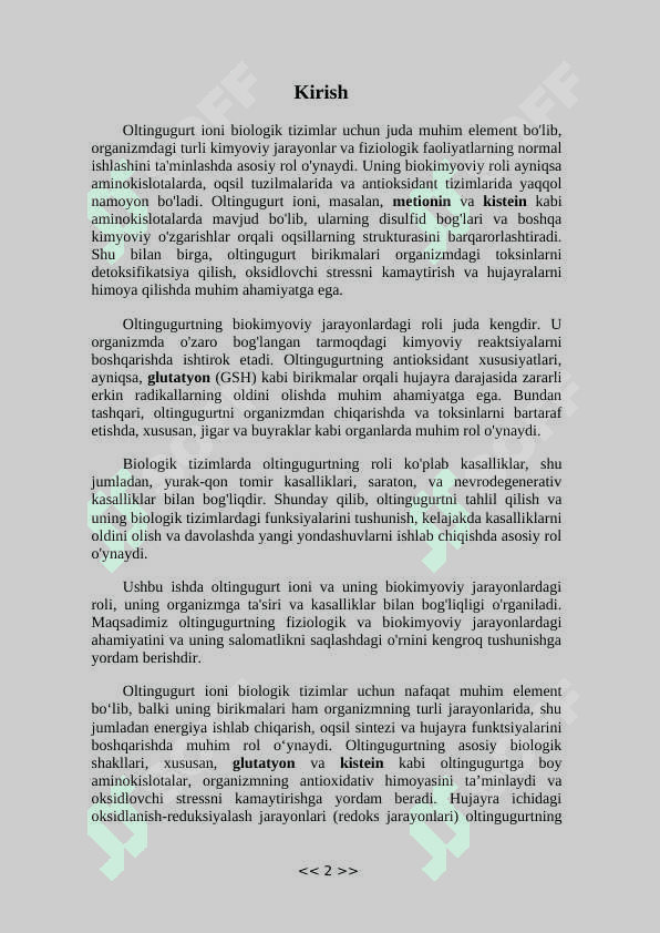 Noorganik ionlar va ularning funksiyalari 2