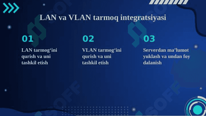 LAN va VLAN tarmoq integratsiyasi 2