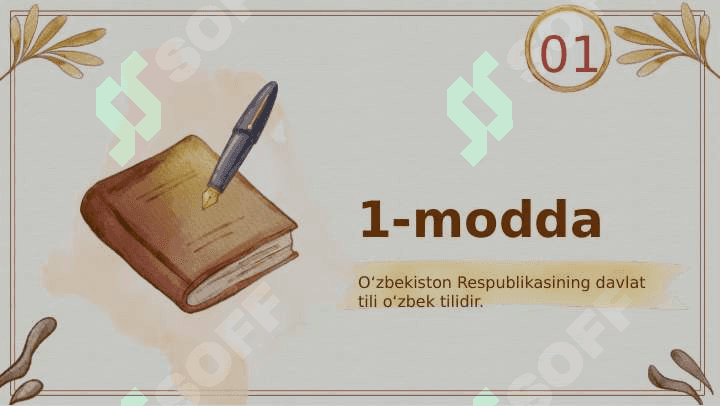 “O‘ZBEK TILINING SOHADA QO‘LLANISHI” FANINI O‘QITISHNING MAQSAD VA VAZIFALARI 8
