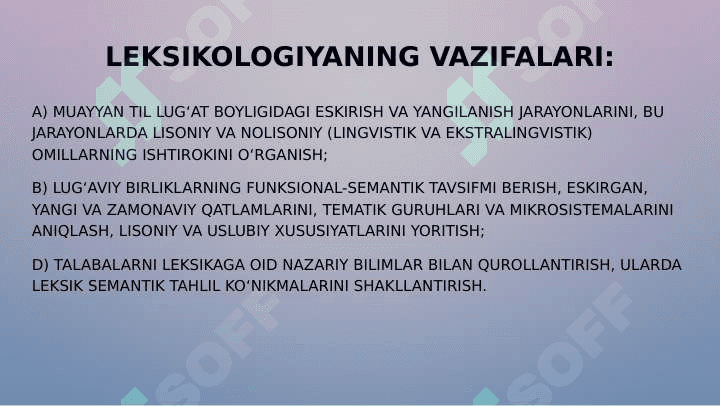 O‘ZBEK TILINING LEKSIK QATLAMLARI 4