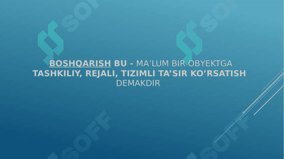 Boshqaruvning nazariy asoslari 3