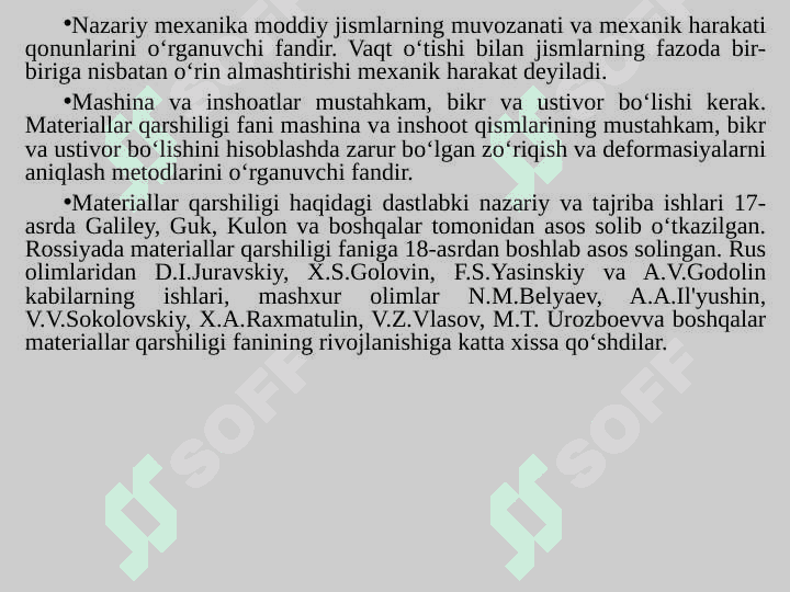 MUHANDISLIK MEXANIKASI 6