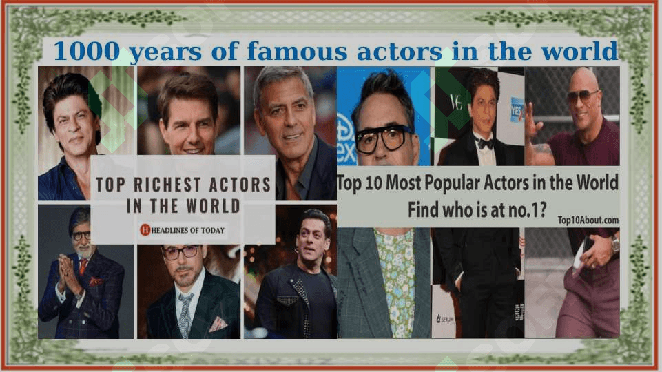 FAMOUS  PEOPLE OF THE WORLD 3