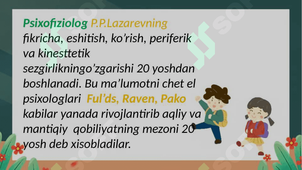 Ilk yetuklik davrining psixologik xususiyatlari 7