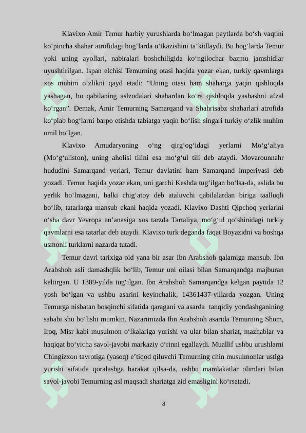 Amir Temur davri tarixshunosligi 8