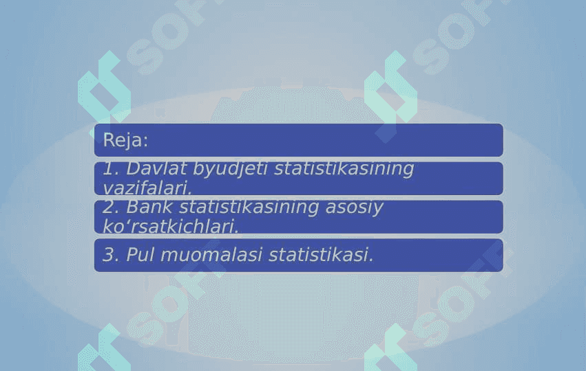 Bozor munosabatlari sharoitida davlat byudjeta statistikasining vazifalari 2