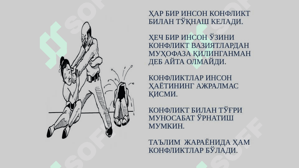Мулоқотда конфликтнинг келиб чиқиш сабаблари 3