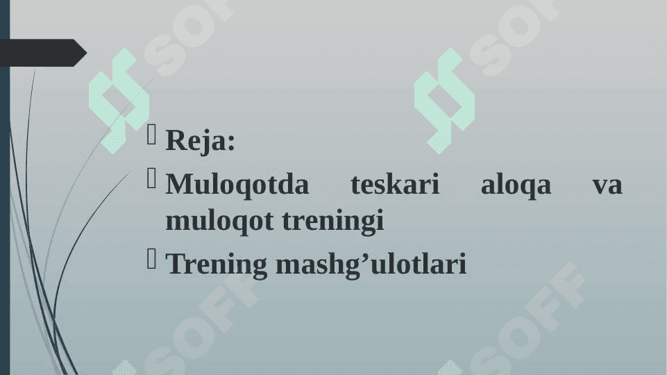Muloqot ko’nikmalarini rivojlantirish treninglari 2