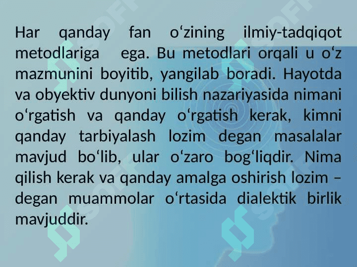 Pedagogikaning ilmiy-tadqiqot metodlari. 3