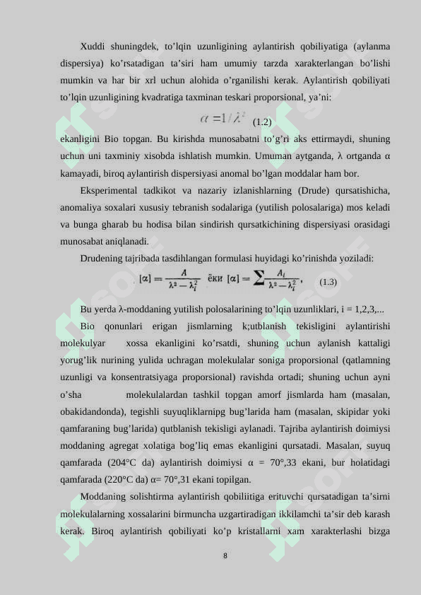 Refraktometrlar va saxarimetrlar 8
