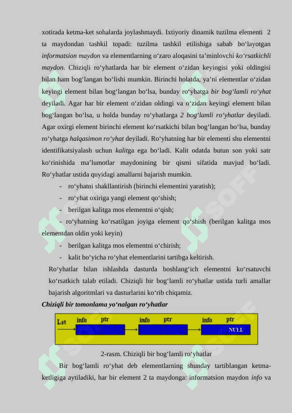 Dinamik ma’lumotlar tuzilmalari 5