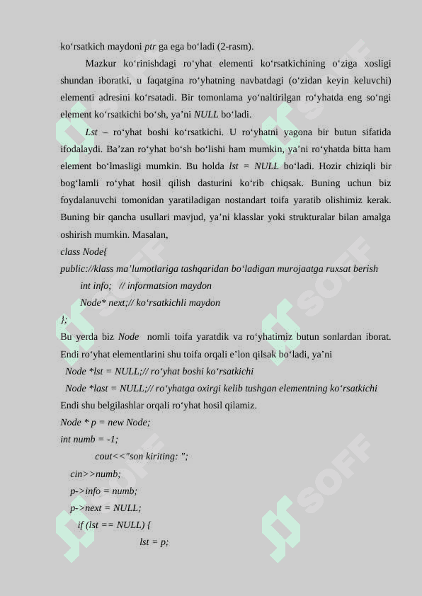 Dinamik ma’lumotlar tuzilmalari 6