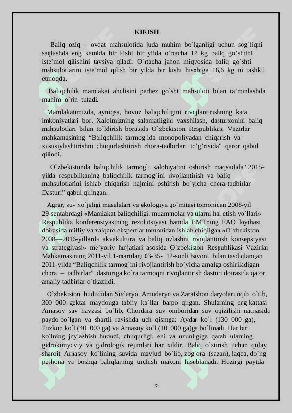 BALIQCHILIKNING  XALQ  XO‘JALIGIDAGI  AHAMIYATI 2