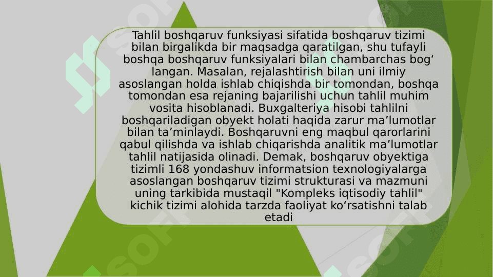 Iqtisodiy tahlilda information texnologiyalardan foydalanish. 8