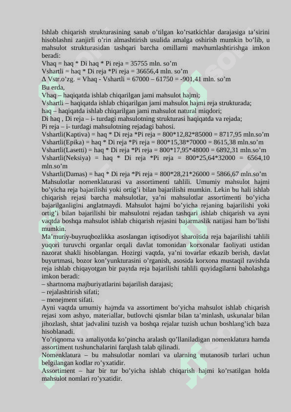 Xo’jalik yurituvchi subektlarda mahsulot ishlab chiqarish va sotish hajmining tahlili 4