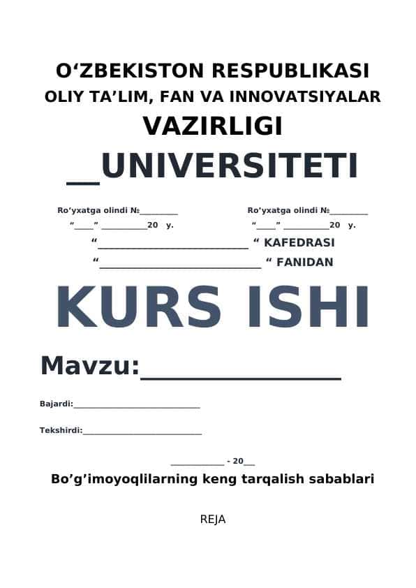 Bo’g’imoyoqlilarning keng tarqalish sabablari