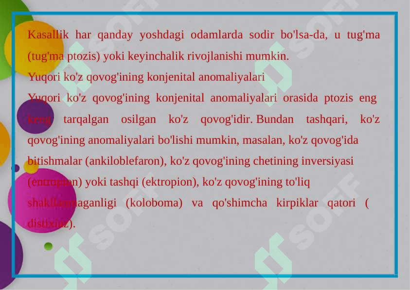 QOVOQLAR PLASTIKASI ZAMONAVIY AMALIYOT TURLARI 3