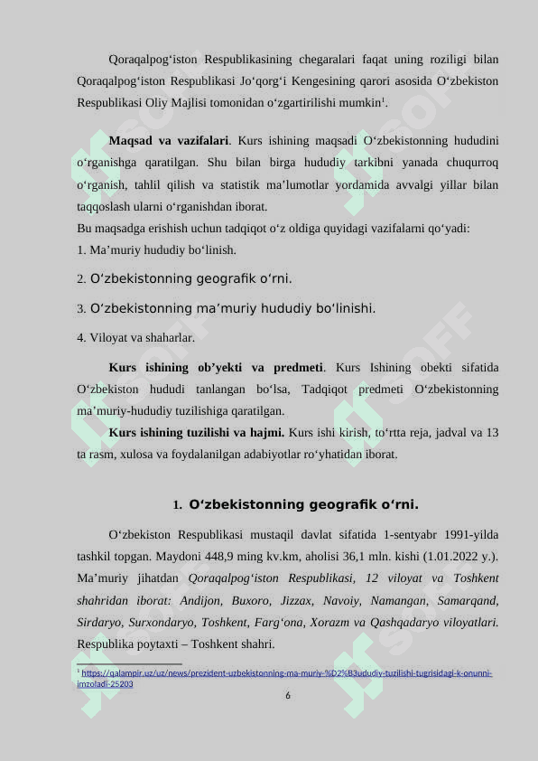 O‘zbekistonning ma’muriy-siyosiy tuzilishi 6