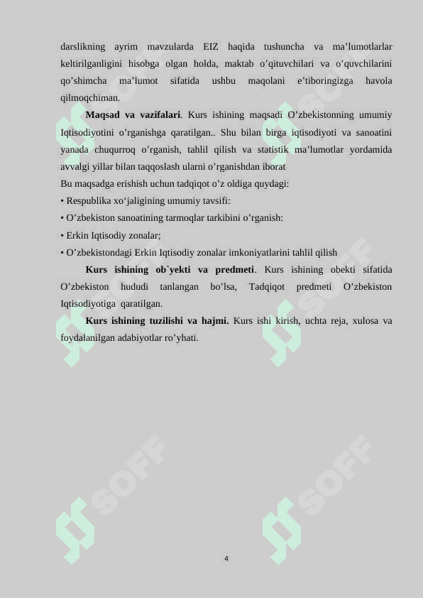 O’zbekiston Iqtisodiyotining umumiy tavsifi 4