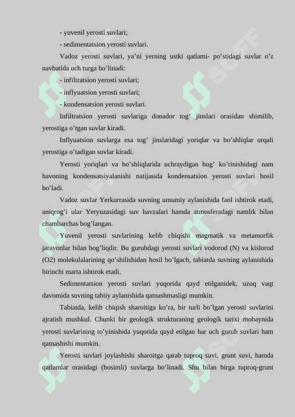 O’zbekiston hududi yer osti suvlari 6