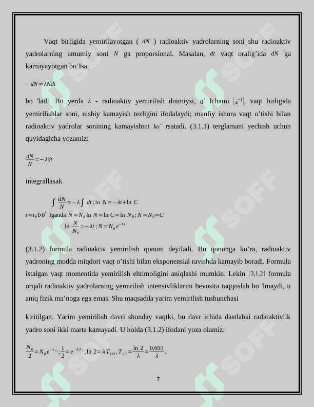 Radioaktivlikning dolzarb va yechilmagan muammolari 7