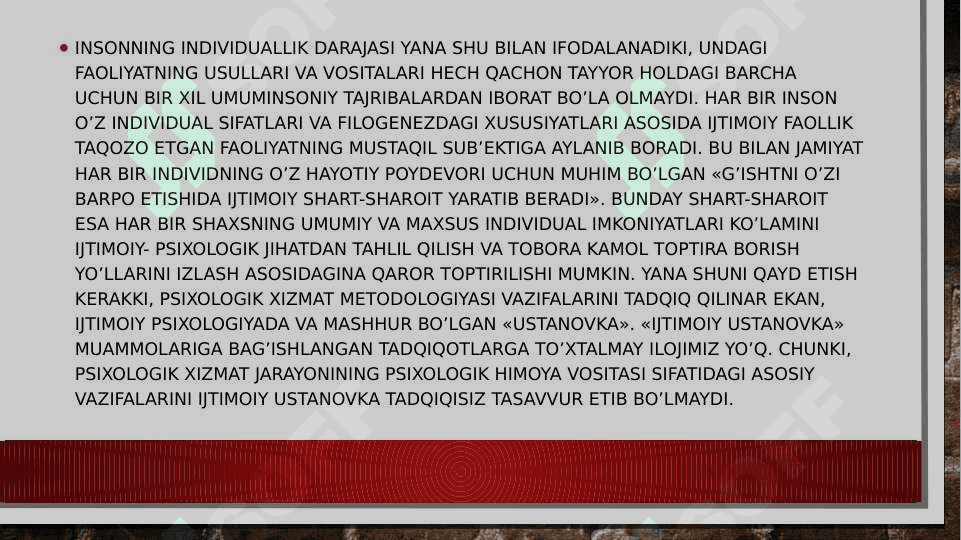 Psixologiyaning zamonaviy tendensiyalari. Geshtalt psixologiyasining mazmun mohiyati 4