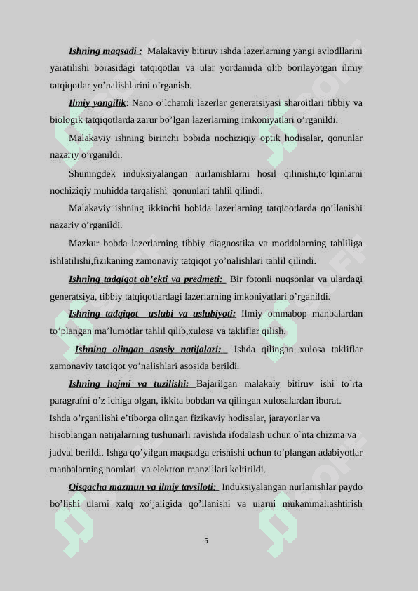 Lazer nuri yordamida ayrim jarayonlarni nazorat qilish 5