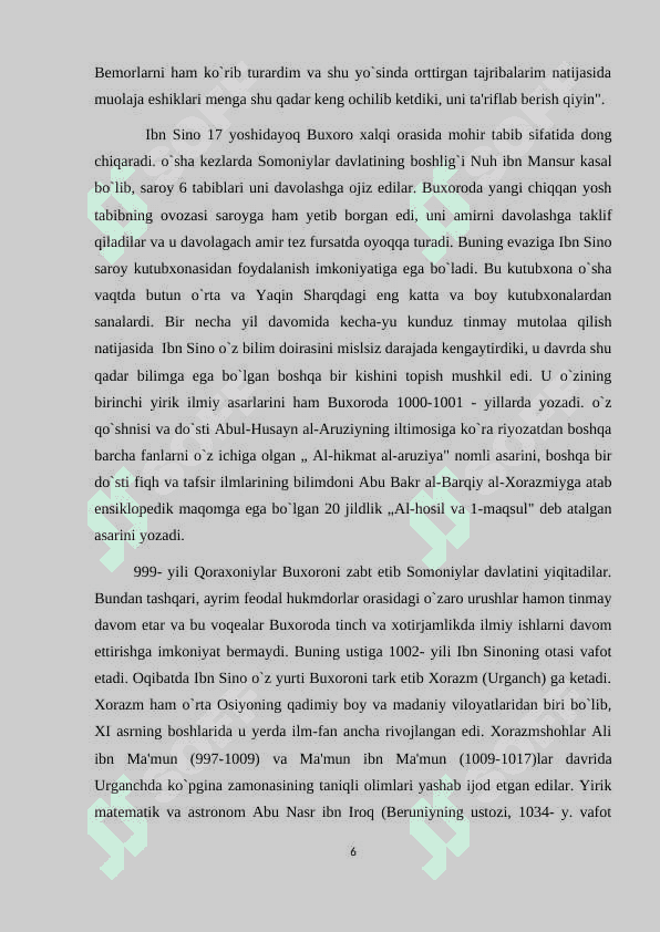 Ibn Sino va uning merosi 6