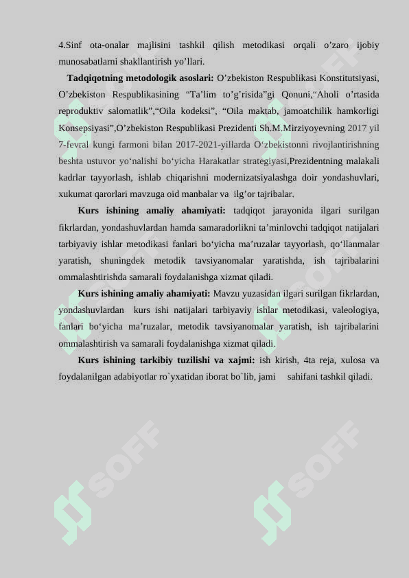 SINF OTA-ONALAR  MAJLISINI TASHKIL ETISHNI O’ZIGA XOSLIGI.doc 3
