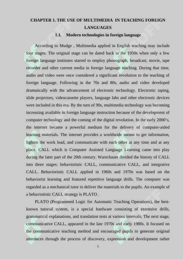 PROBLEM BASED LEARNING AS AN ACTIVE METHOD OF TEACHING READING TO B2 LEVEL LEARNERS 5